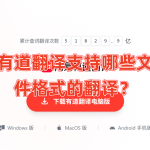 有道翻译支持哪些文件格式的翻译？